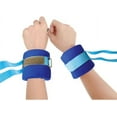 thumbnail image 1 of 4Pcs Medical Bed Wrist & Ankle Restraints Limb Holders, Soft Sponge Material Hand & Leg Restraint Kit for Patient & Elderly (Blue), 1 of 5