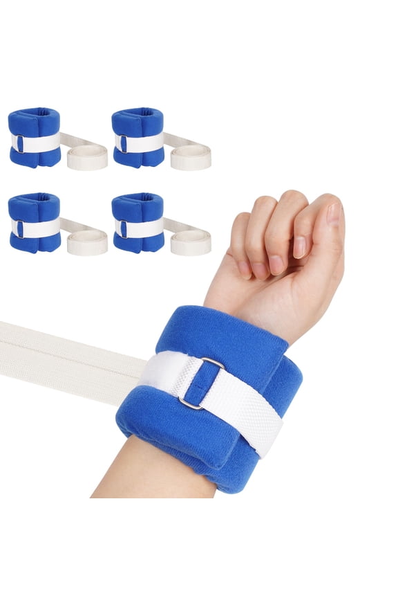 4Pcs Medical Restraints Patient Hospital Bed Quick-Release Limb Holders for Hands Or Feet Universal Constraints Control