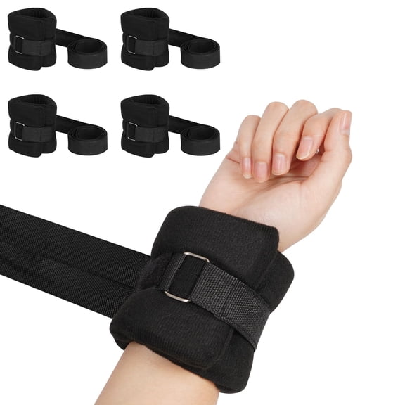 4Pcs Medical Restraints Patient Hospital Bed Quick-Release Limb Holders for Hands Or Feet Universal Constraints Control