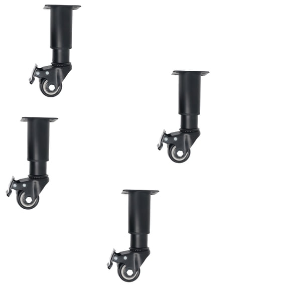 4Pcs Metal Adjustable Furniture Legs with Braked Swivels Casters Table Legs Heavy Duty Replacement Support Legs Enduring