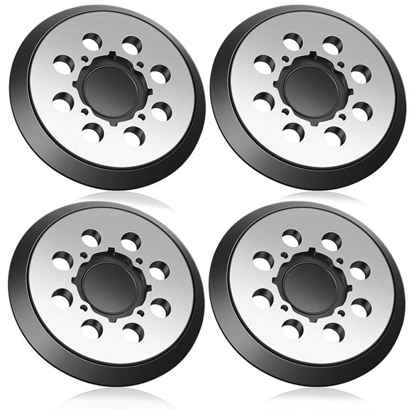 4Pcs Metal Backed Orbital Sander Replacement Pad Sturdier,5 Inch 8 Hole Hook Sander Pad for DWE6421 6421K DWE6423 6423K