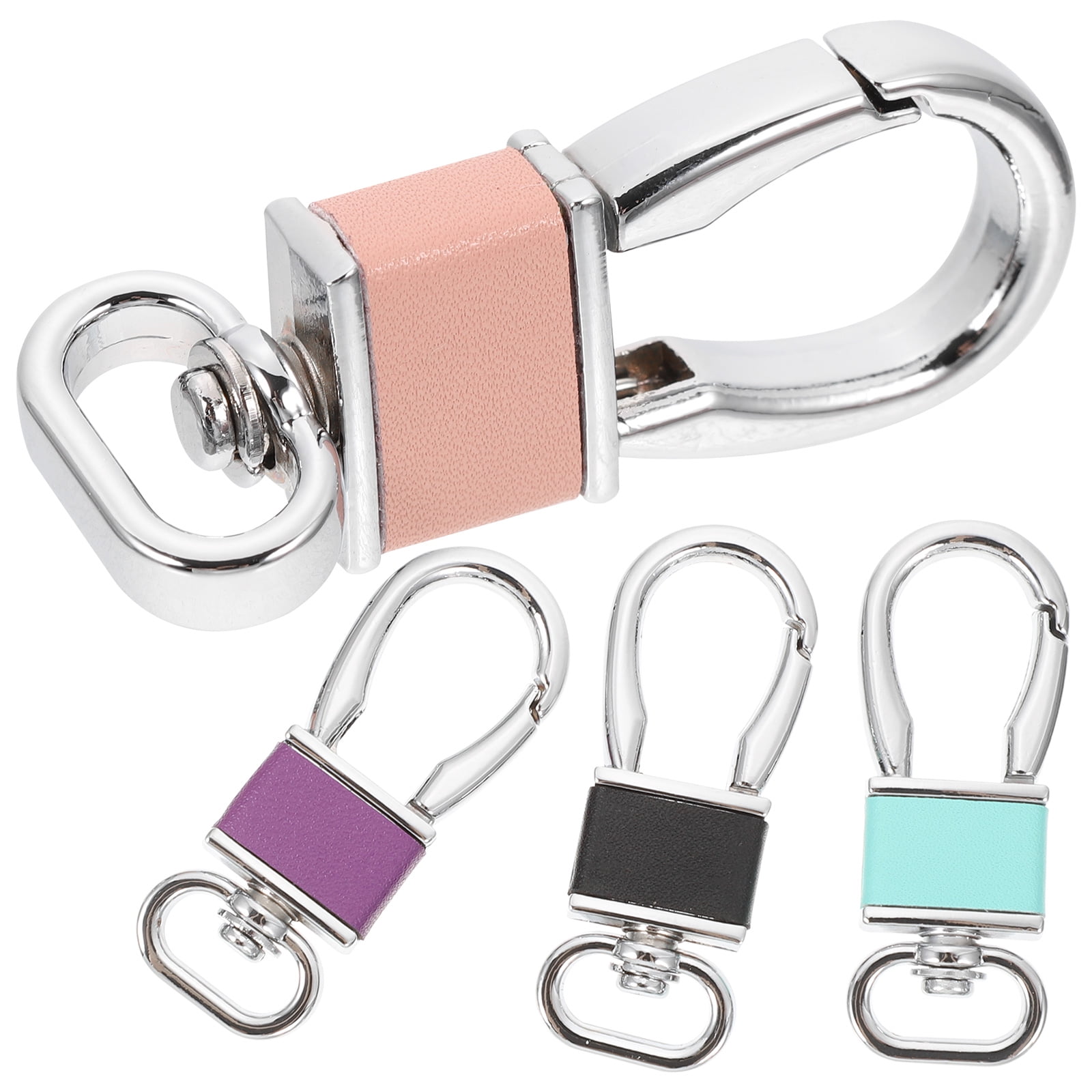 4Pcs Metal Carabiner Keychain Key Chain Clip Hook Key Rings Key Chain