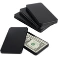 thumbnail image 1 of 4Pcs Metal Cash Box with Lid Rectangular Currency Tray Money Holder Small Metal Dollar Bill Storage Tin Box for Cash Coin Jewelry Stamps Organizer, Black, 1 of 7