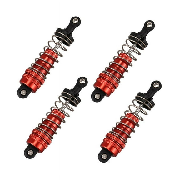 4Pcs Metal Damper Replacement Accessory for 144001 1/14 4WD RC Drift Racing Car Parts,Red