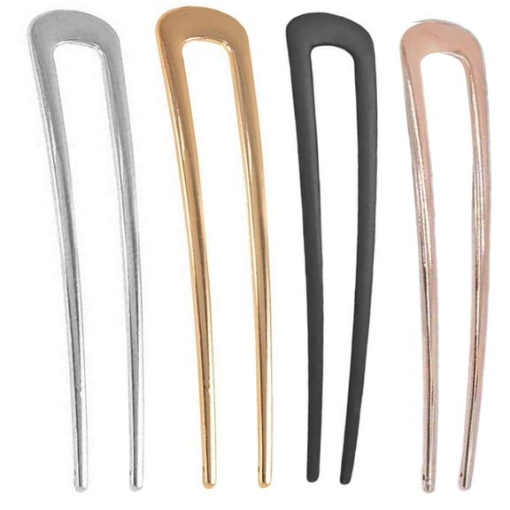 4Pcs Metal Hairpins NonSlip Design Formal Event And Casual Outfit Use