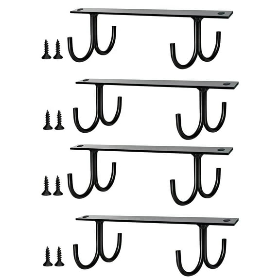 4Pcs Metal Hanging Mug Rack Coffee Cup Holder Organizer Minimalistic Design