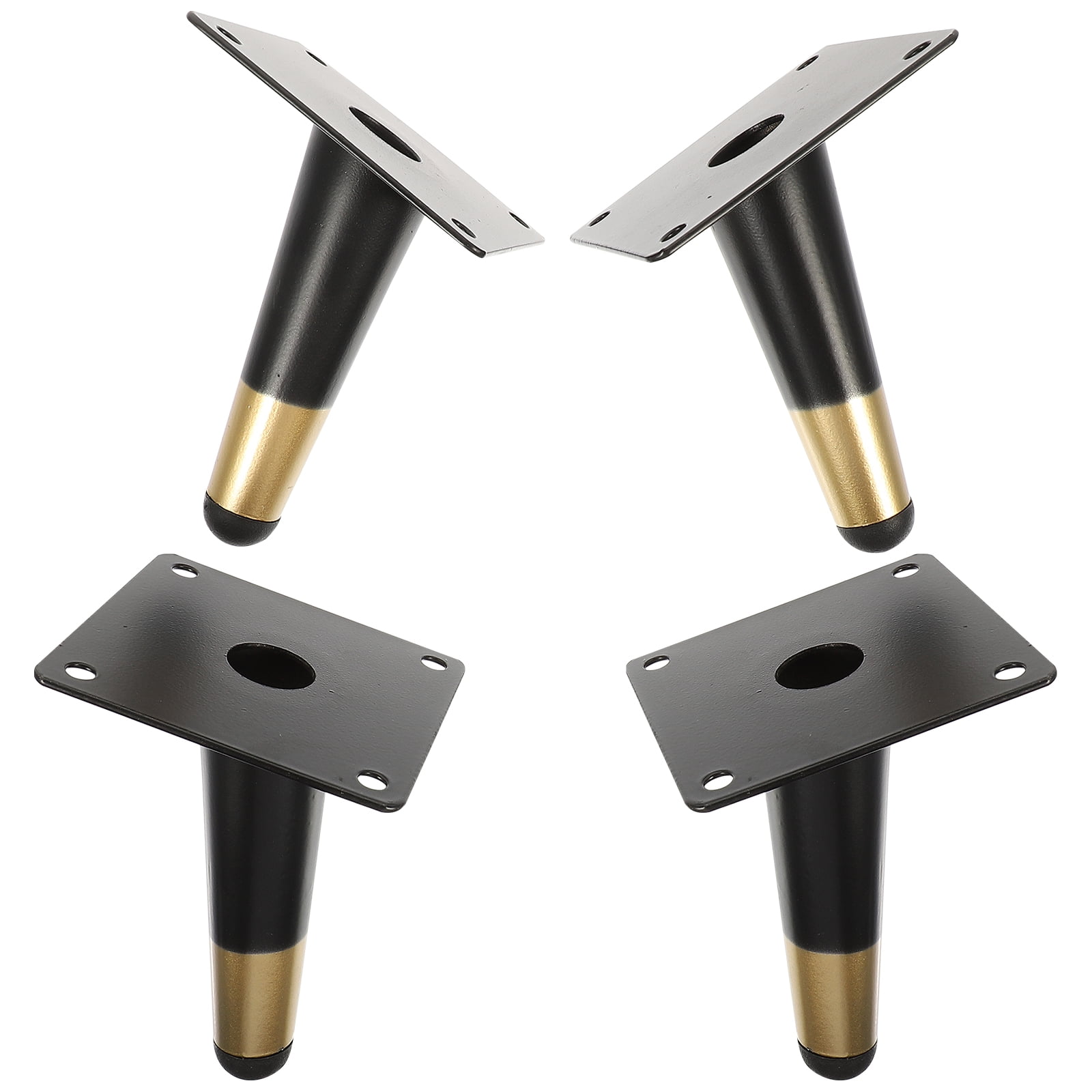 4Pcs Metal Sofa Legs Oblique Cone Couch Feet Metal Dresser Leg