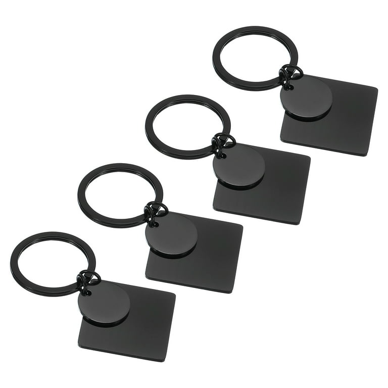 Keychain Stamping Blanks With Holes Aluminium 3D Rectangular Bar