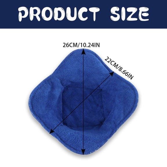 4Pcs Microwave Bowl Holders, Heat Kitchen Potholders Insulated Cozy Soup Bowl Pads, Multipurpose Hot Plate Protectors Serving Accessories, Plate Bowl Holder Potholder Protector Set(Blue*4,8.6x8.6")