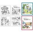 thumbnail image 1 of 4Pcs Mini Garden Bench Clear Stamps for DIY Scrapbooking Mini Potted Plants Silicone Clear Stamp Seals Transparent, 1 of 8