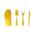 thumbnail image 1 of 4Pcs Mini Gardening Tool Set With Soil Scoop & Shovel & Rake & Dibber Durable Planting Kit For Succulents Indoor Houseplants(Yellow-14.5Cm), 1 of 5