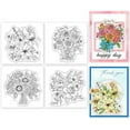 thumbnail image 1 of 4Pcs Mini Roses Lily Bouquet Clear Stamps for DIY Scrapbooking, 1 of 8
