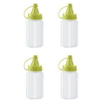 4Pcs Mini Seasoning Bottle Transparent Leakproof for Kitchen Picnic Use