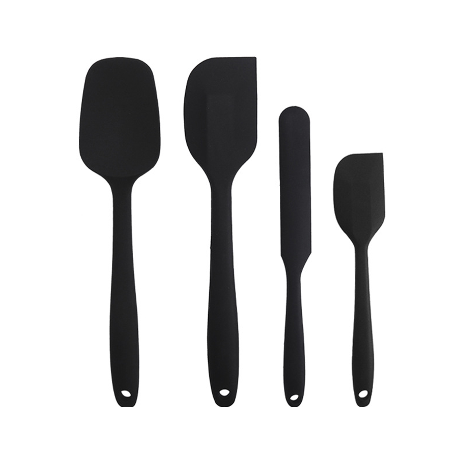 4Pcs Mixing Scrapers - Food Grade Heat Resistant Silicone All-Purpose ...