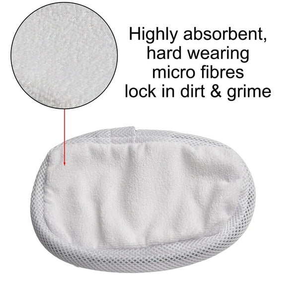 4Pcs Mop Cloths Pads For Morphy Richards 720020 720021 720502 9in1 Steam Cleaner Floor Cleaning Accessories Laisenwei