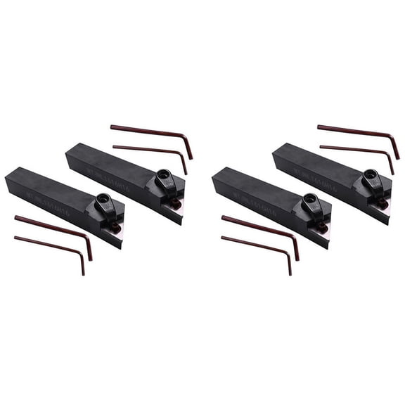 4Pcs Mtjnl1616H16 Mtjnr1616H16 Lathe Turning Tool Holder 16X100mm for Tnmg Insert Kit 8 Wrench+4 Boring Bar Set