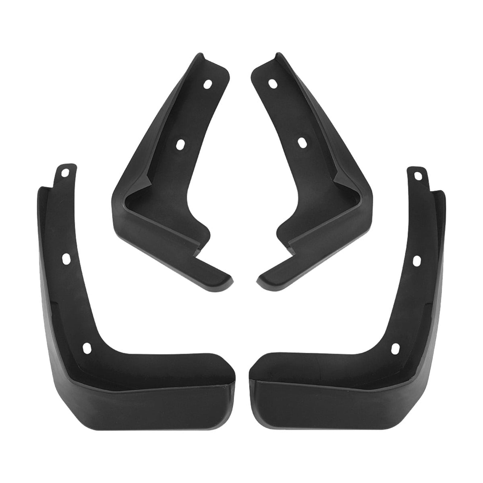 4Pcs Mud Flaps For Mitsubishi Mirage G4 2014-2024, No Drilling Mudflaps All Weather Protection, Front And Rear Splash Guards-black