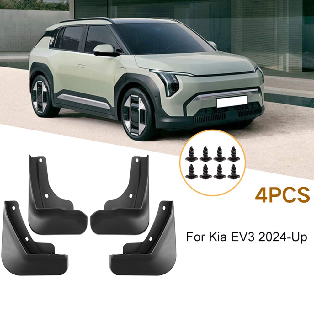 4 piezas Guardabarros para KIA EV3 2024 en adelante, protectores de lodo y guardabarros