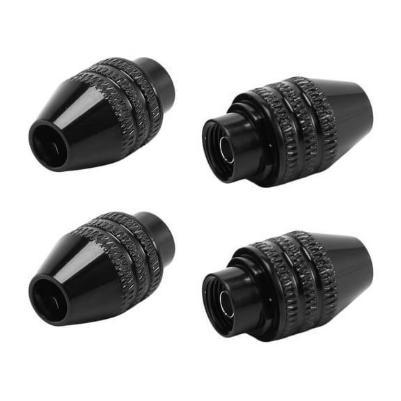 4Pcs Multi Quick Change Keyless Chuck Universal Chuck Replacement for 4486 Rotary Tools 3000 4000 7700 8200,4pcs x Electric grinder chuck,Black