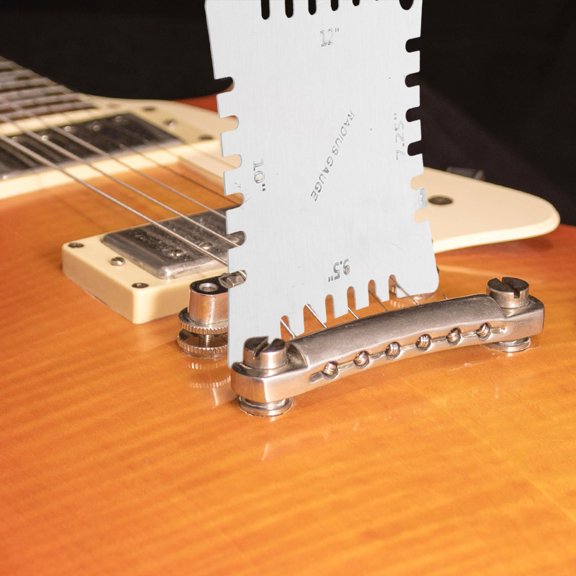 4Pcs Multifunctional Guitar Measuring Tool Set with Precision Engraved Stainless Steel