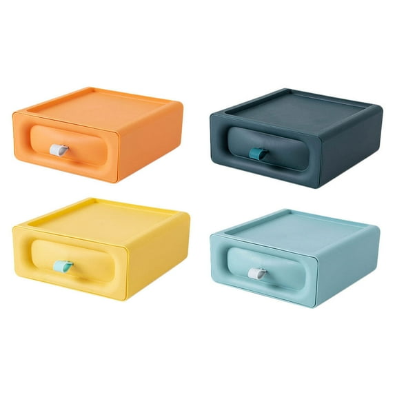 MOKKHNB Storage Organizer Storage Container Assorted Color 4Pcs