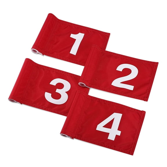 4Pcs Multipurpose Golfs Training Flags Tear Oxford Cloth Small Putting Golfs Flags For Backyard Garden