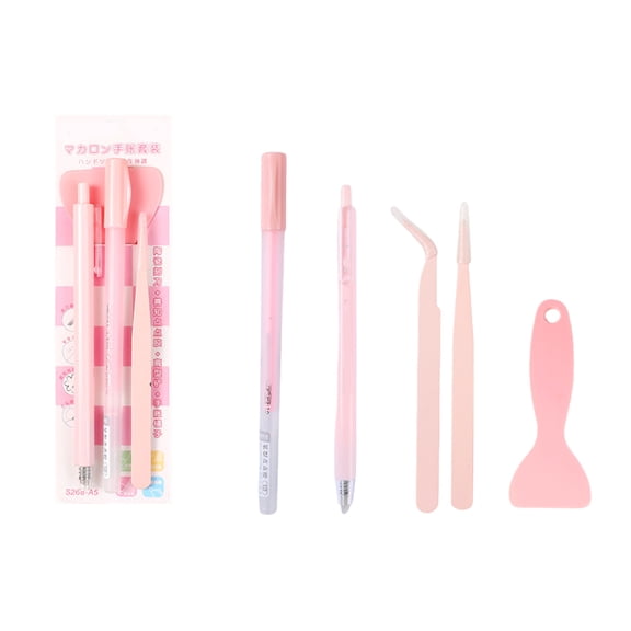4Pcs Multiurpose Scrapbooking Craft Tool Includes Adhesive Applicator Spatula Ceramic Cutter And Tweezers For Art Craft