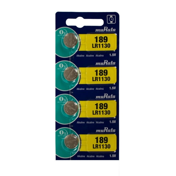 4Pcs Murata LR1130 189 Coin Cell 1.5V Alkaline Watch Battery Made in Japan