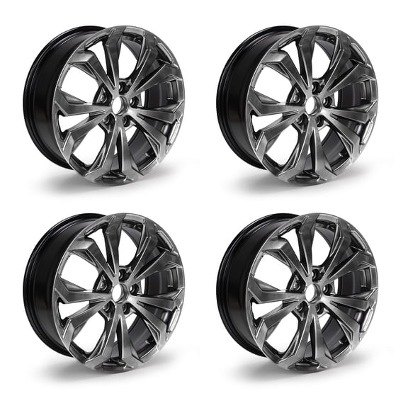 4Pcs New 18x7 Inch Aluminum Alloy Wheel Rim Replacement for 2022-2025 Toyota RAV4 ET35.5