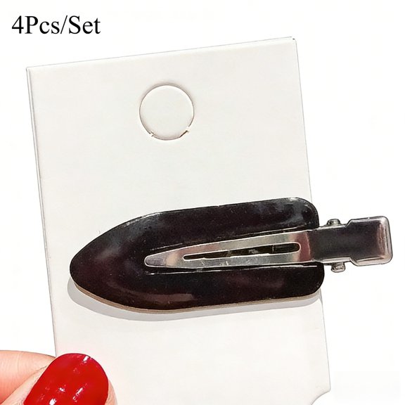 4Pcs No Bend Seamless Hair Clips Side Bangs Fringe Hold Non Slip Bobby Pins Hair Styling Tools
