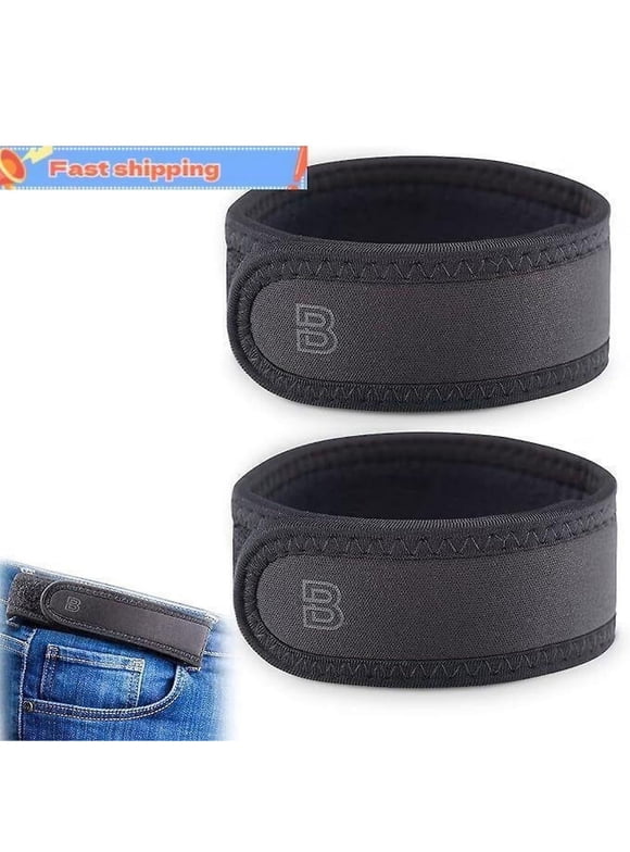 4Pcs No Buckle Elastic Belt For Men Include 2M&2L,Suit for 32'' - 43'' 40" - 51" Belt Loops, Comfort Easy to use