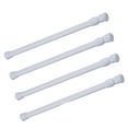 4Pcs No Drill Tension Rods Spring Tension Rods 15.7 To 28 Inch Cupboard