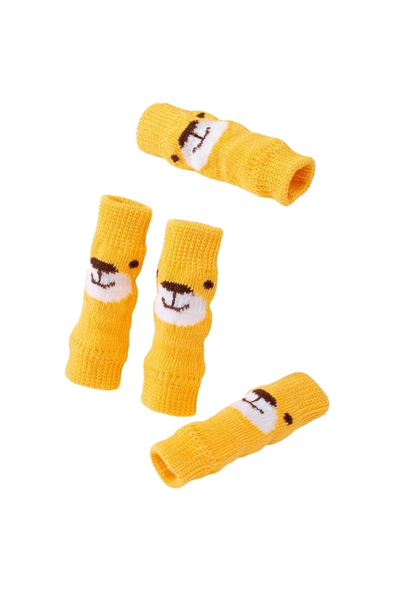 4Pcs Non-Slip Dog Socks with Grips – Soft Knit Pet Socks for Small And Medium Dogs & Cats, Indoor Wear, Anti-Skid Protection for Hardwood Floors Ciozy