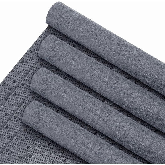 4Pcs Non-Slip Tufting Cloth Thick Rug Backing Fabric Rectangle Gray 1000x1800x1.5mm for diy
