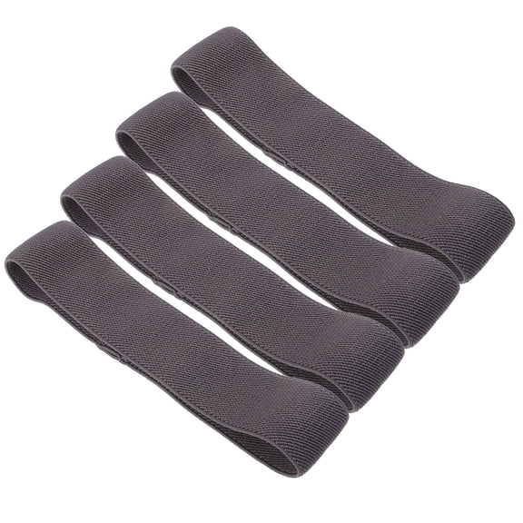 4Pcs Nylon Elastic Bands for Lunch Boxes Secure Fit Stretchable Bento Case Accessories in Grey