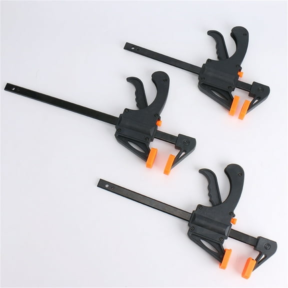 4Pcs Nylon Woodworking Clamps F Clamp 4Pcs Nylon Woodworking Clip F Clip Mini Nylon Multi Size Woodworking Clip a Strong Fixing Tool a Word Clip