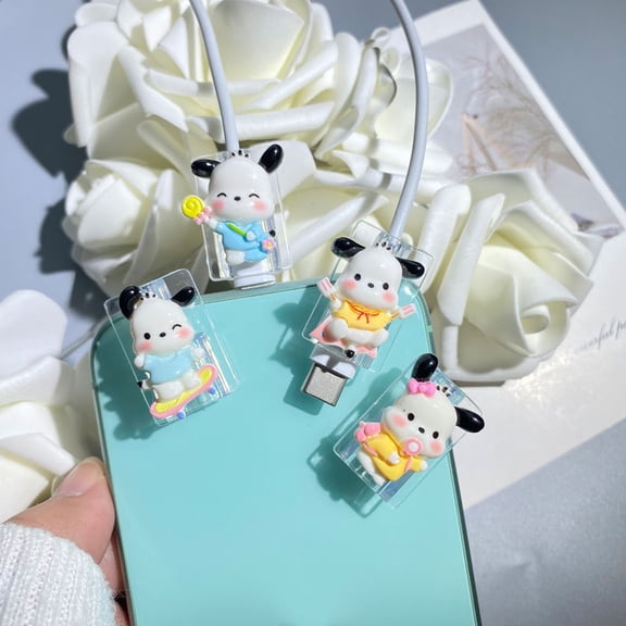 4Pcs Of Cable Protector for Phone Charger, Cute Pattern Phone Cable Protector, Charging Cord Protector, USB Charger Saver