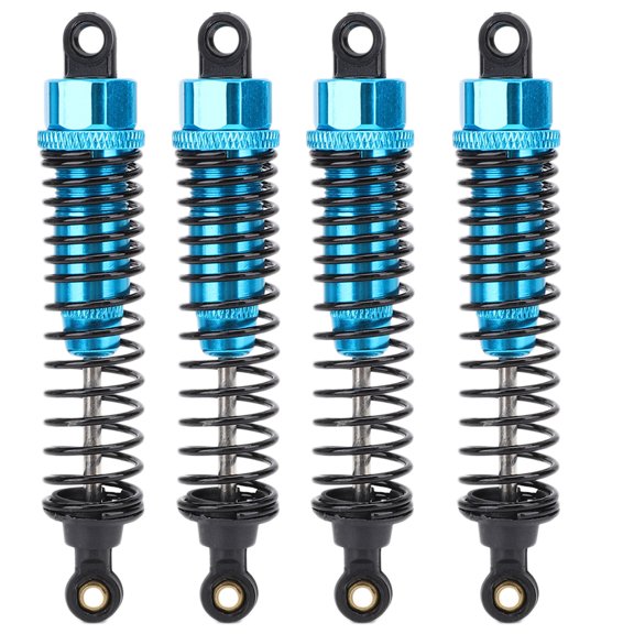 4Pcs OffRoad Vehicle Metal Shock Damper Part for 106004 Remote Control Car Accessory(Blue )