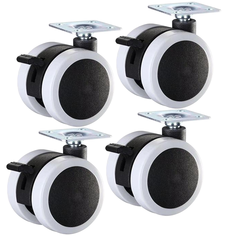 4Pcs Office Chair Wheels Furniture Casters Replacement Wheel Casters