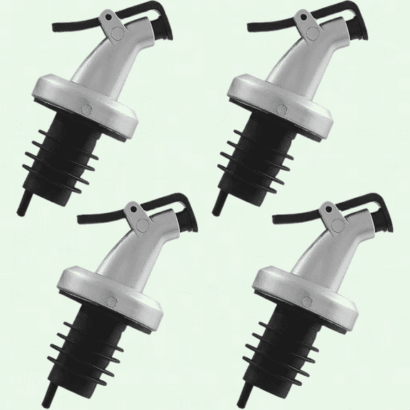 4Pcs Olive Oil Pour Spouts, Anti-Leakage Nozzle, Kitchen Oil and Vinegar Bottle Stopper