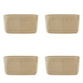 thumbnail image 1 of 4Pcs Organizer For Small Tote Bag Shy Bag Storage & Finishing Inner Pocket Inner Pouch Insert Organizer Fits Mini Size Organizer Storage for Tote,Purse,Tote Bag(Beige, One Size), 1 of 6