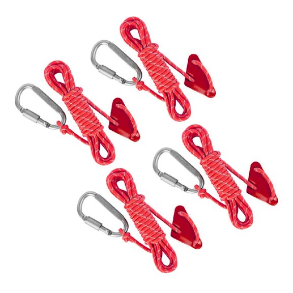4Pcs Outdoor Tent Guide Rope Reflective Tent Guy Rope Camping Guylines Ropes for Climbing, Hiking, Backpacking