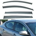 thumbnail image 1 of 4Pcs Outside Mount Tape On/Clip On Type Smoke Tinted Sun/Rain Guard Vent Window Visors With Chrome Trim Compatible With 2011-2015 Optima All Models, 1 of 6