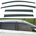 thumbnail image 1 of 4Pcs Outside Mount Tape On/Clip On Type Smoke Tinted Sun/Rain Guard Vent Window Visors With Chrome Trim Compatible With 2013-2019 Escape, 1 of 6
