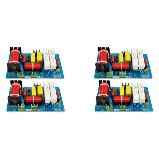 4Pcs PA2A 2 Ways Speaker Crossover Treble + 450W Pure Bass Subwoofer