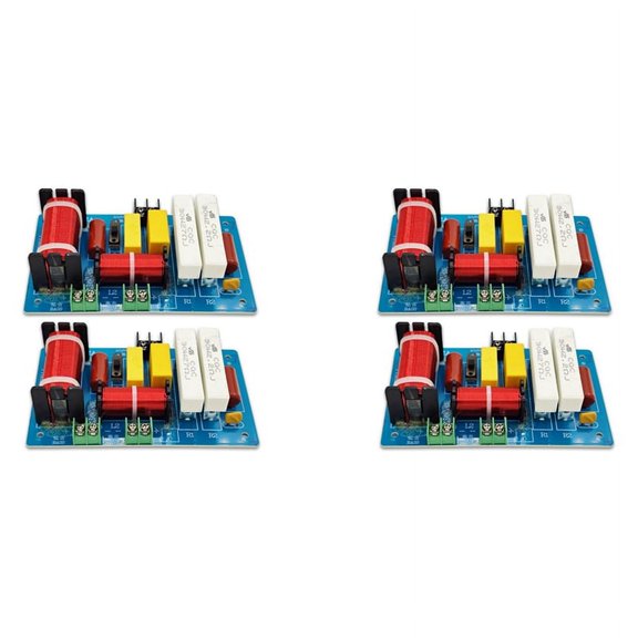 4Pcs PA-2A 2 Ways Speaker Crossover Treble + 450W Pure Subwoofer Frequency Divider Filters DIY for Home