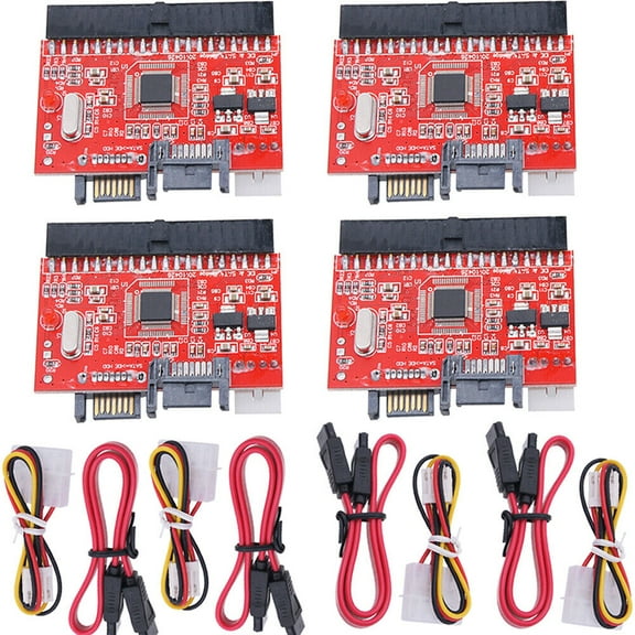 4Pcs PATA/IDE TO Serial ATA SATA Interface Hard Drive HDD DVD Adapter Converter US Stock