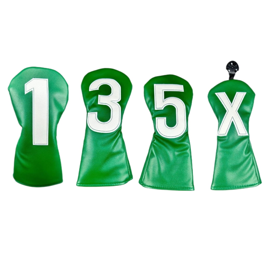 4Pcs PU Golfs Mallets Putter Headcover Golfs Club Head Covers Men Women Golfs Driver Golfs Club Covers Iron Headcover