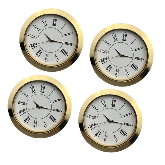 4Pcs/Pack 55mm Clock Face Inserts Arabic Roman Numerals for Elegant Clock Repair
