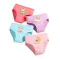 thumbnail image 1 of 4Pcs/Pack Little Girls Underwear Briefs Panty Cartoon Pattern Soft Breathable Elastic Cotton Girls Briefs, 1 of 4